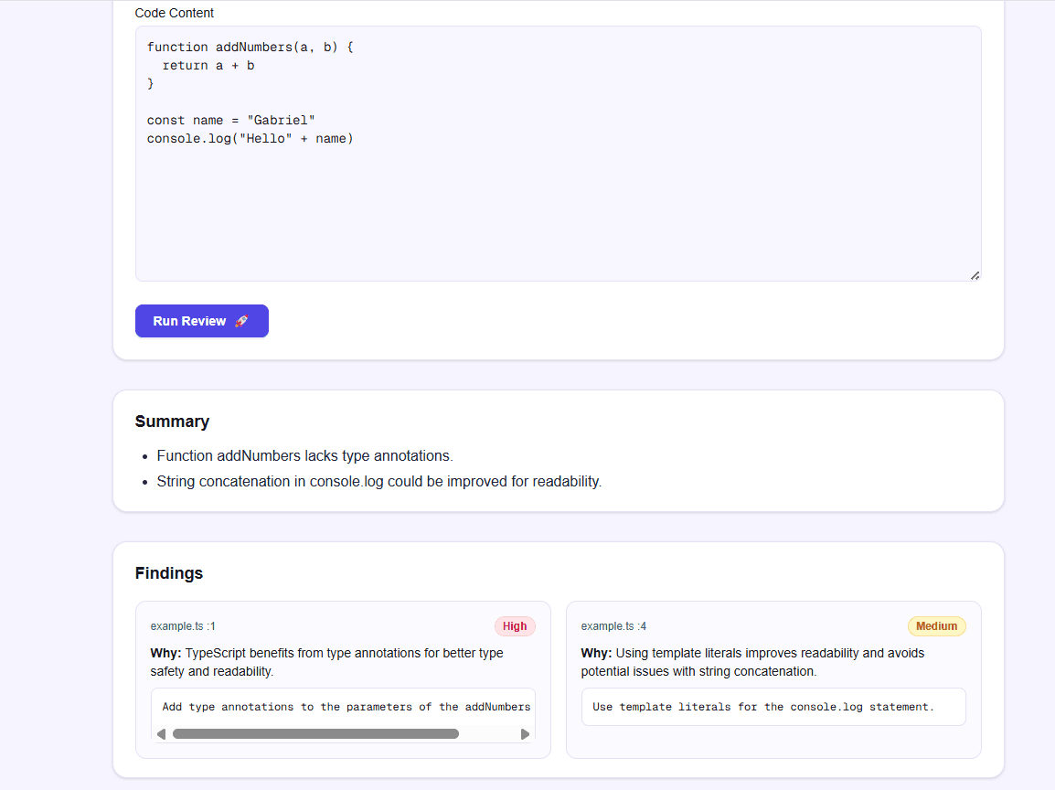 Kaji Kode application screenshot